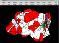 Image showing the Voronoi tesselation of DNA, with periodoc boundary conditions